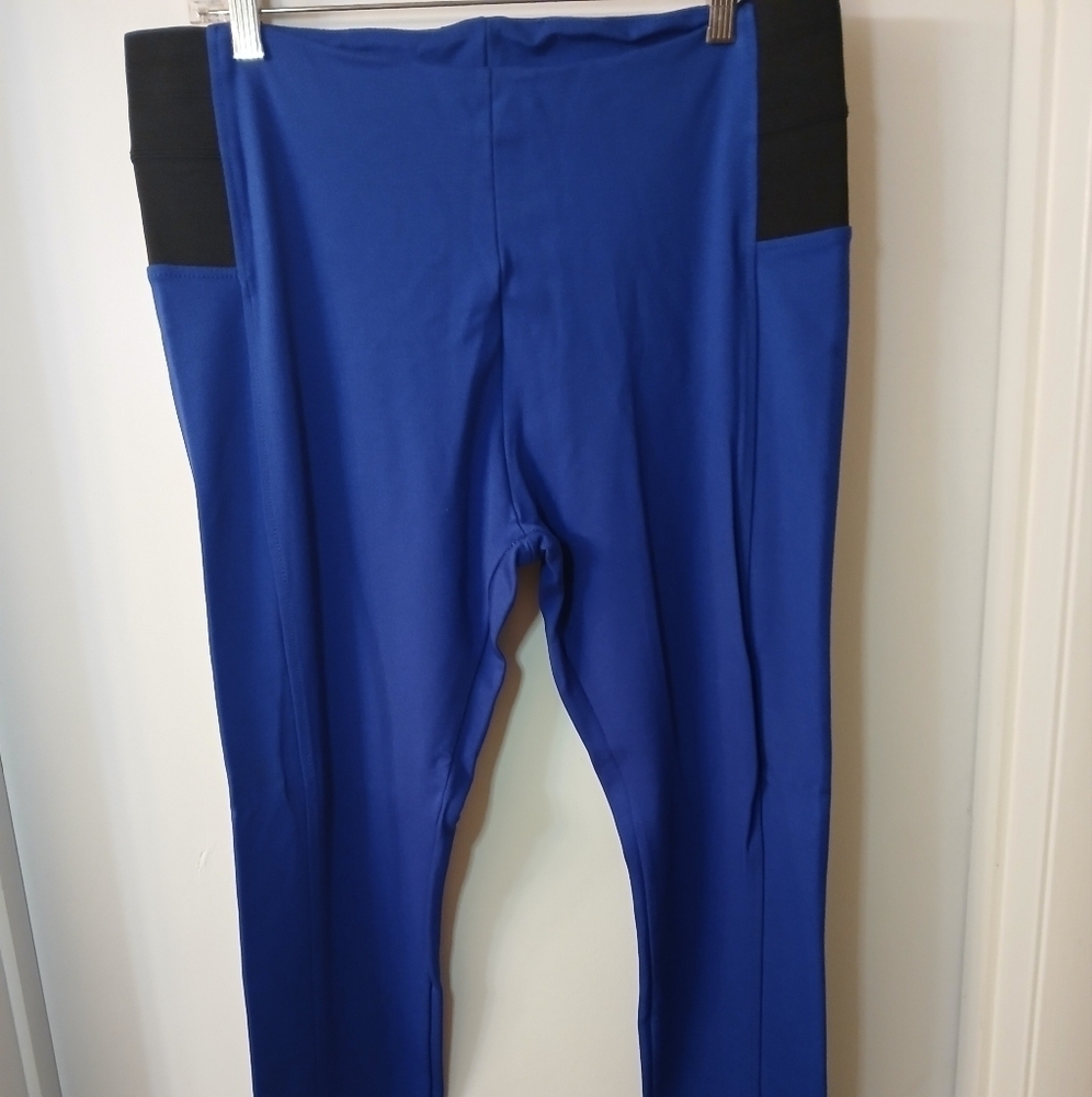 Women's Sky Plus Royal Blue Leggings Size 2XL
